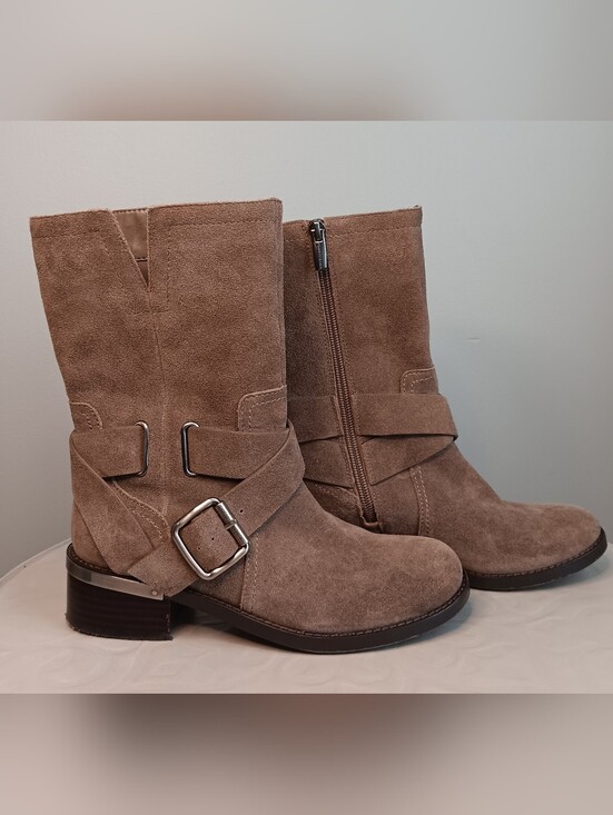 Vince Camuto Shoes - Vince Camuto Wethima Suede Moto Boots Size 6